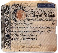 Банкнота Королевского Банка Шотландии